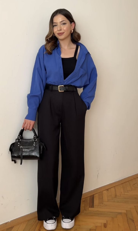 look-calça-pantalona-preta-e-camisa-look-faculdade